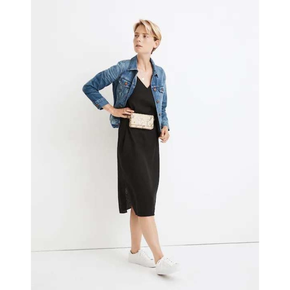 Madewell Jean Jacket in Pinter Wash Classic Denim Trucker Medium Blue XS